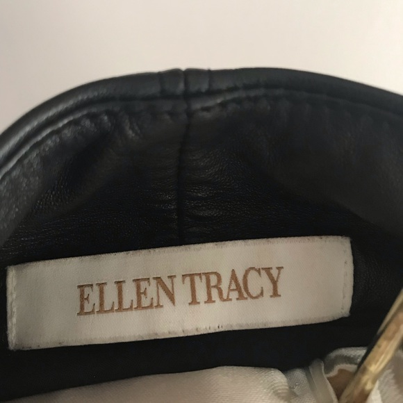 Ellen Tracy lambskin leather jacket size S/M - Picture 3 of 8